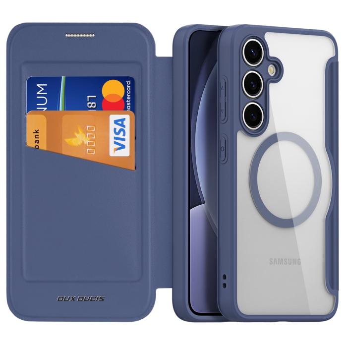 Bild 2, DUX DUCIS Samsung Galaxy S25 Fodral MagSafe Skin X Pro Blå