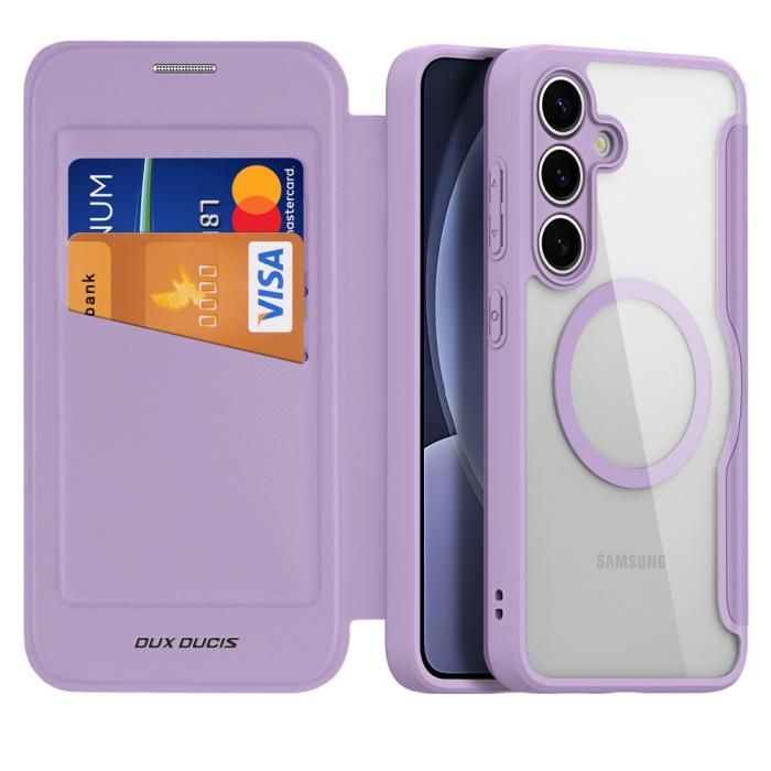 Bild 2, DUX DUCIS Galaxy S25 Fodral MagSafe Skin X Pro Lila/Rosa
