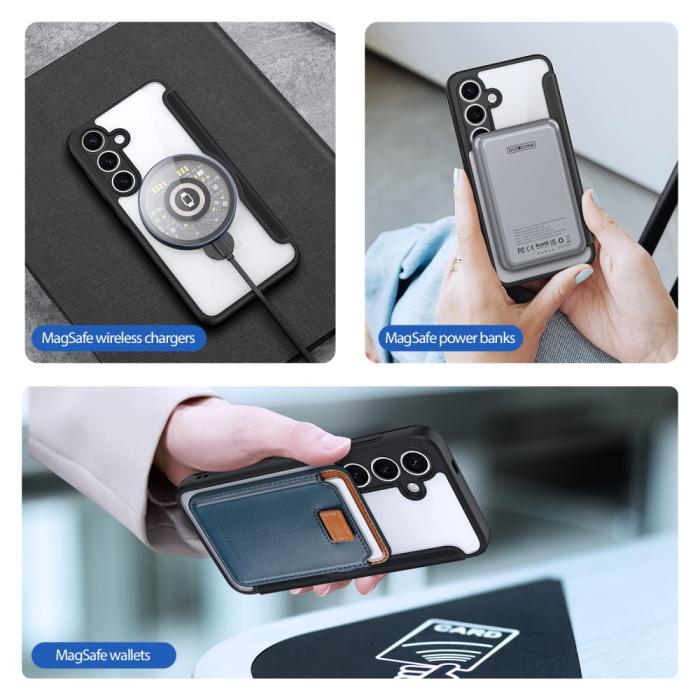 Bild 4, DUX DUCIS Galaxy S25 Fodral MagSafe Kickstand Skin X Pro Svart