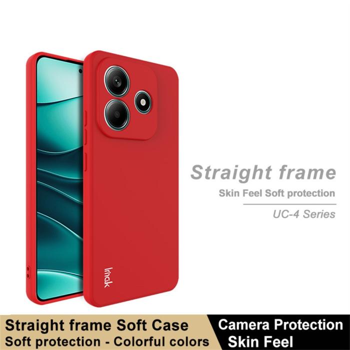 Bild 2, IMAK Xiaomi Redmi Note 14 5G Skal TPU Soft Röd
