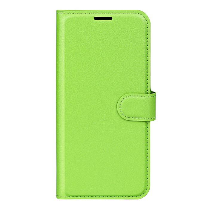 Bild 5, Xiaomi Redmi Note 14 5G Fodral Litchi Läder Grön