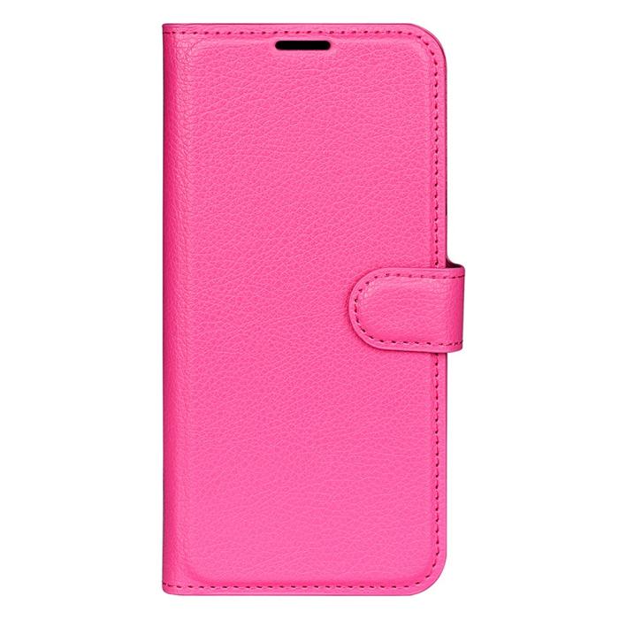Bild 5, Xiaomi Redmi Note 14 5G Fodral Litchi Läder Rosa