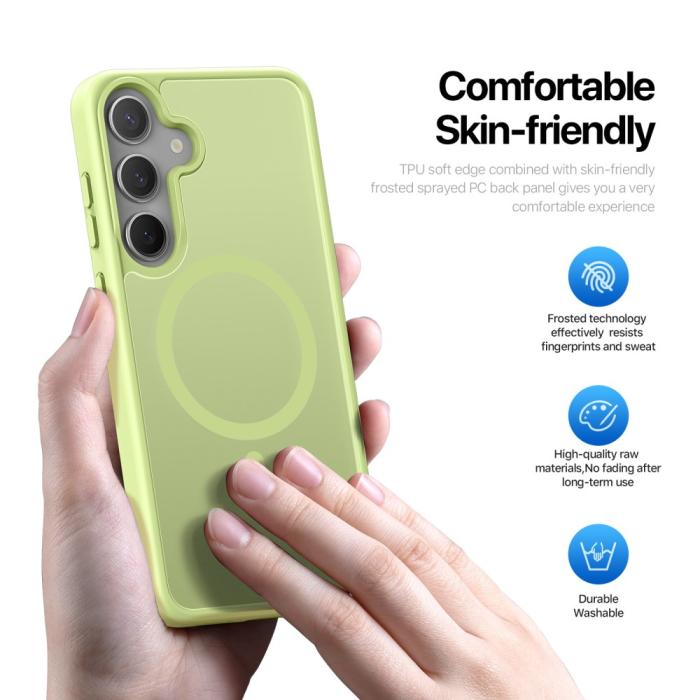 Bild 5, DUX DUCIS Galaxy S25 Skal MagSafe Yind Series Lime Green