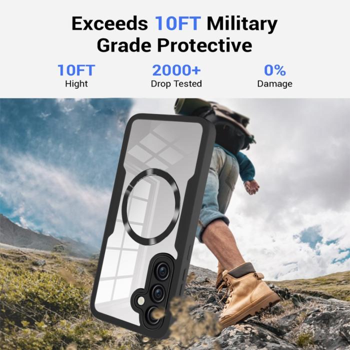 Bild 3, Samsung Galaxy S25 Skal MagSafe 360 Hybrid Defense Svart