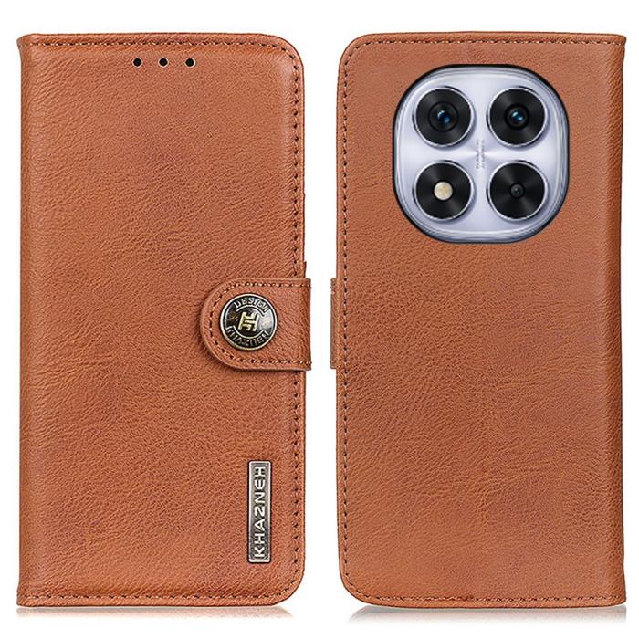 Bild 1, KHAZNEH Redmi Note 14 Pro/Pro Plus 5G Fodral Läder Brun