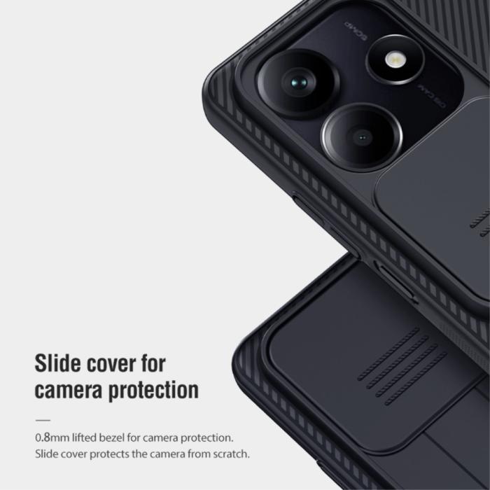 Bild 5, NILLKIN Xiaomi Redmi Note 14 5G/4G Skal CamShield Svart