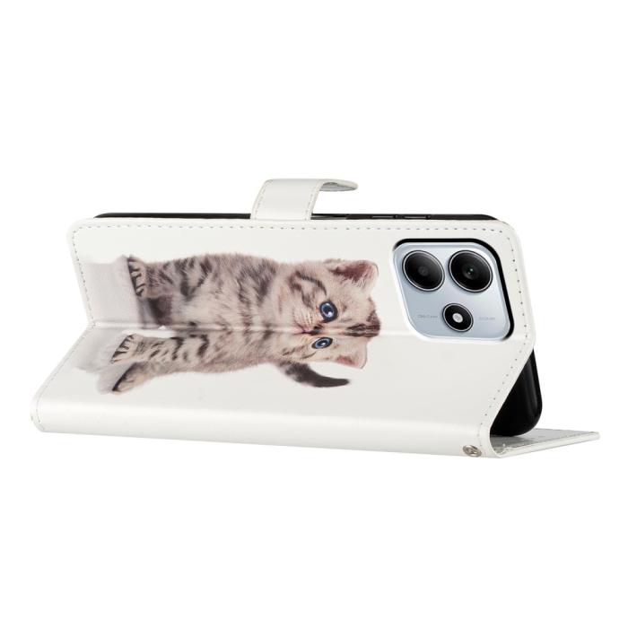 Bild 3, Xiaomi Redmi Note 14 5G Fodral Med Tryck Gullig Katt
