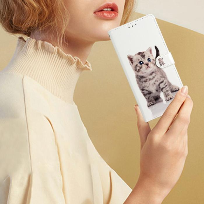 Bild 5, Xiaomi Redmi Note 14 5G Fodral Med Tryck Gullig Katt