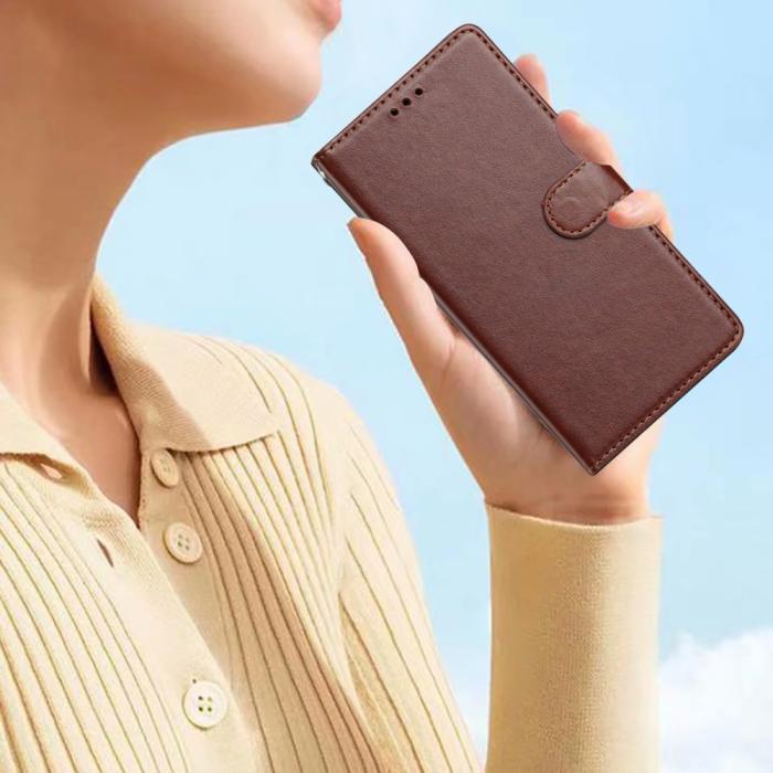 Bild 6, Xiaomi Redmi Note 14 5G Plånboksfodral Läder Brun
