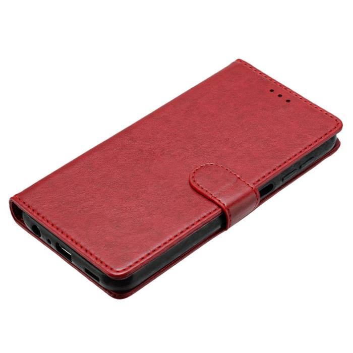 Bild 4, Xiaomi Redmi Note 14 5G Plånboksfodral Läder Röd