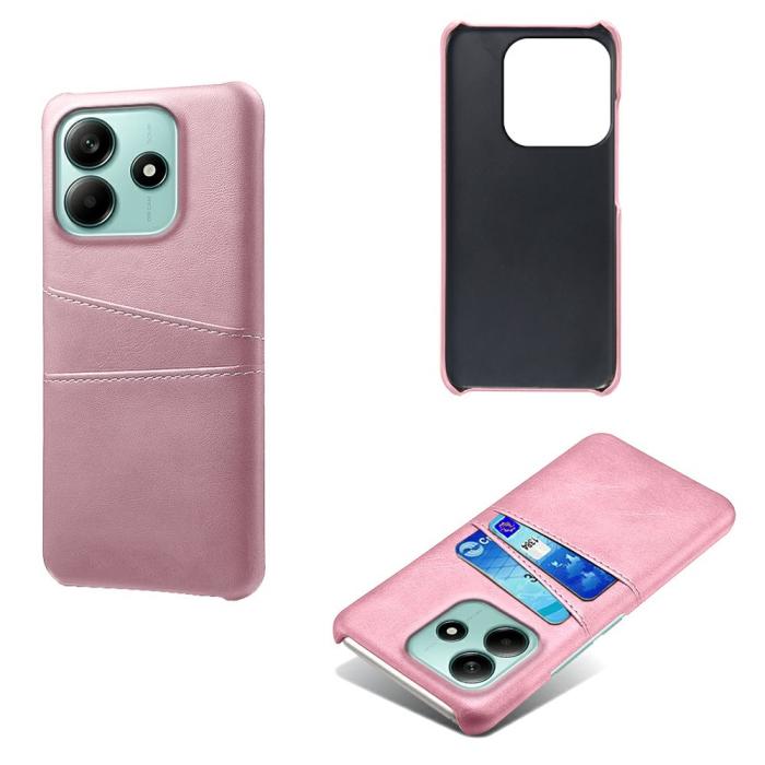 Bild 2, Xiaomi Redmi Note 14 5G Skal Läderbelagt Med Kortfack Roséguld