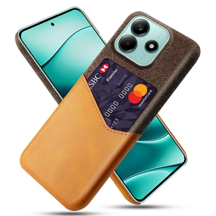 Bild 1, Xiaomi Redmi Note 14 5G Skal Hybrid Med Kortfack Brun