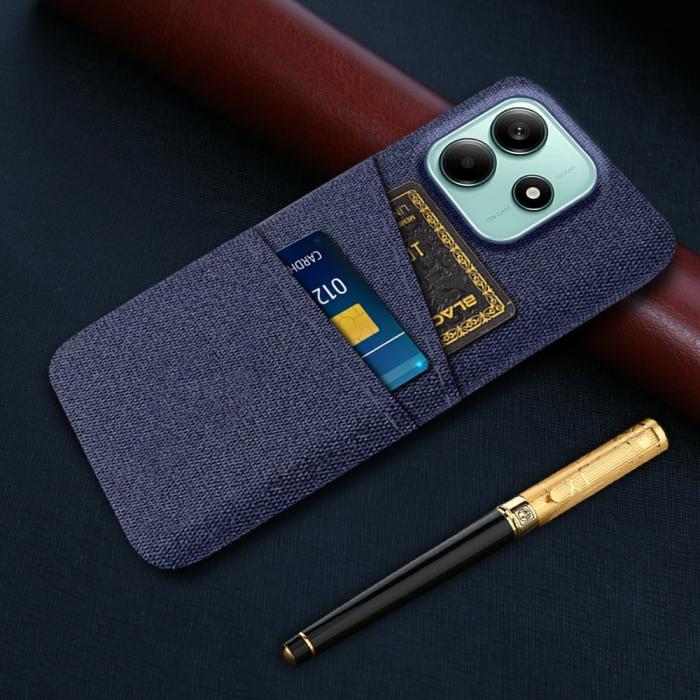 Bild 5, Xiaomi Redmi Note 14 5G Skal Med Kortfack Tygbelagt Blå