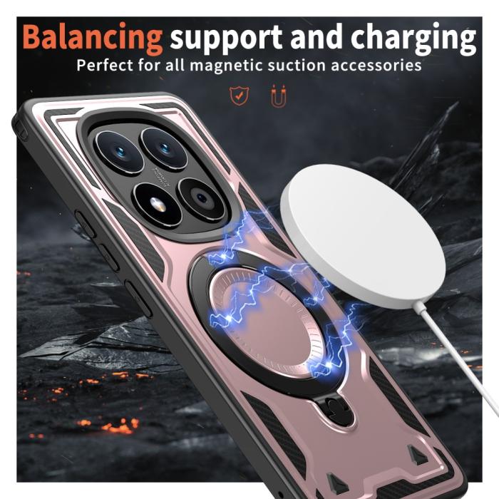 Bild 3, Xiaomi Redmi Note 14 Pro 5G Skal MagSafe Kickstand Hybrid