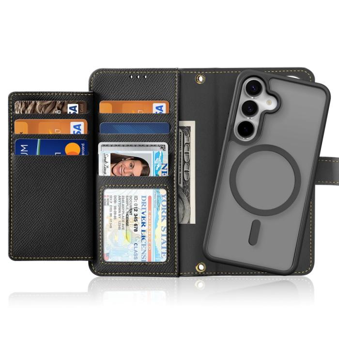 Bild 2, DUX DUCIS Galaxy S25 2in1 Magnet Fodral Lawa Series Svart