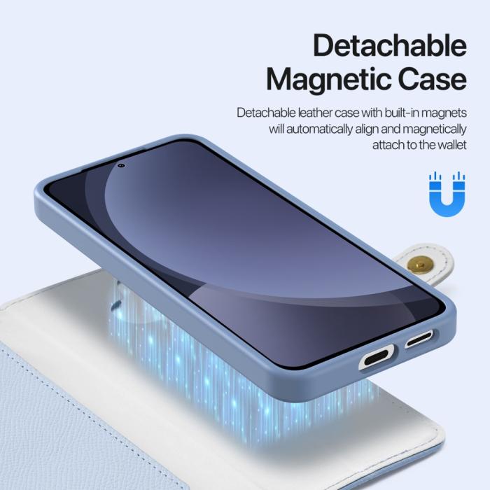 Bild 5, DUX DUCIS Galaxy S25 2in1 Magnet Fodral Lawa Series Ljus Blå
