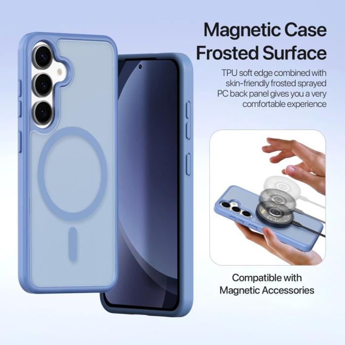 Bild 6, DUX DUCIS Galaxy S25 2in1 Magnet Fodral Lawa Series Ljus Blå
