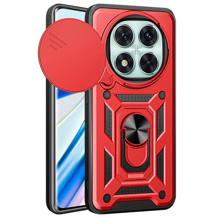 Bild 1, Xiaomi Redmi Note 14 Pro 5G Skal CamShield Hybrid Ring Röd