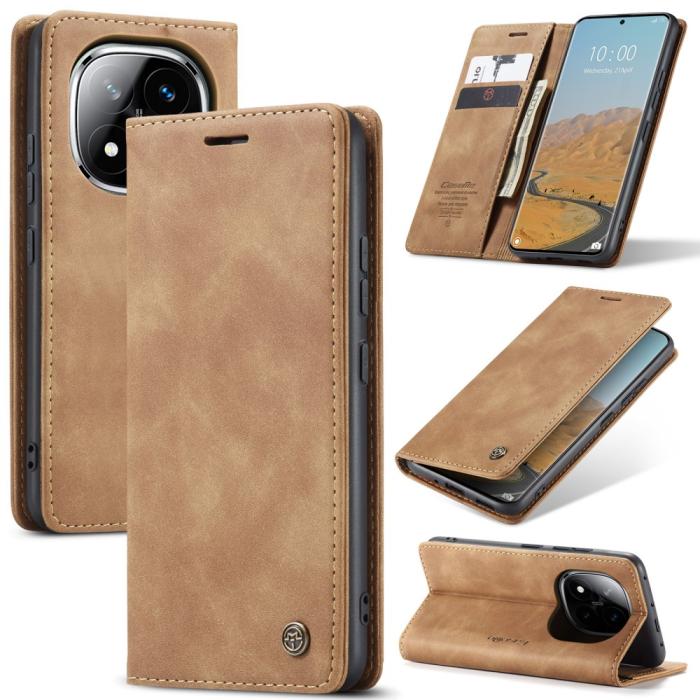 Bild 1, CASEME Redmi Note 14 Pro/Pro Plus 5G Fodral Flip Retro Läder