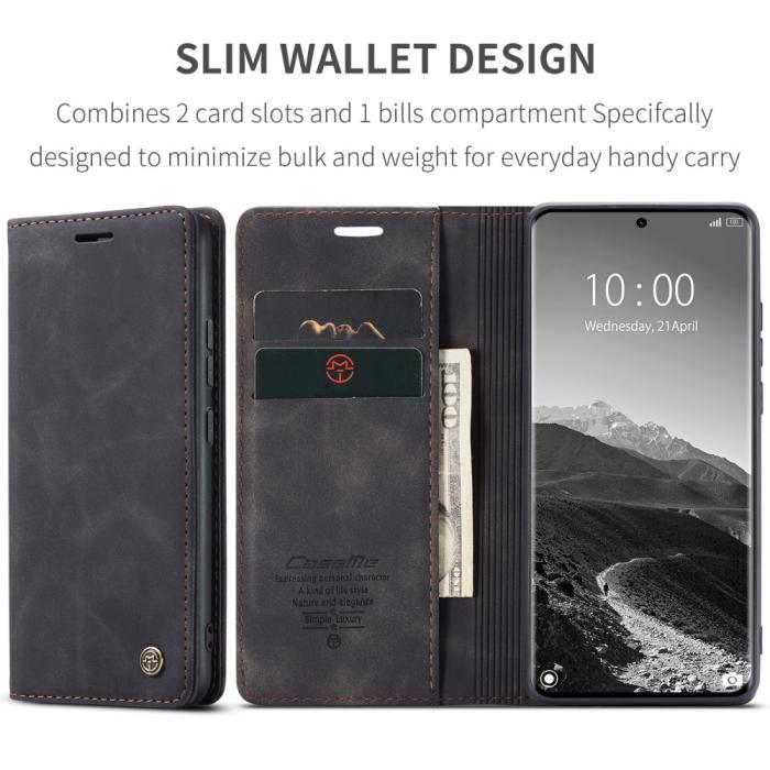 Bild 6, CASEME Redmi Note 14 Pro/Pro Plus 5G Fodral Flip Retro Läder