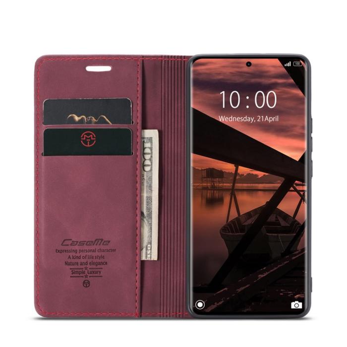 Bild 3, CASEME Redmi Note 14 Pro/Pro Plus 5G Fodral Flip Retro Läder