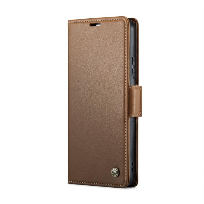Bild 2, CASEME Redmi Note 14 Pro/Pro Plus 5G Fodral RFID Läder Brun