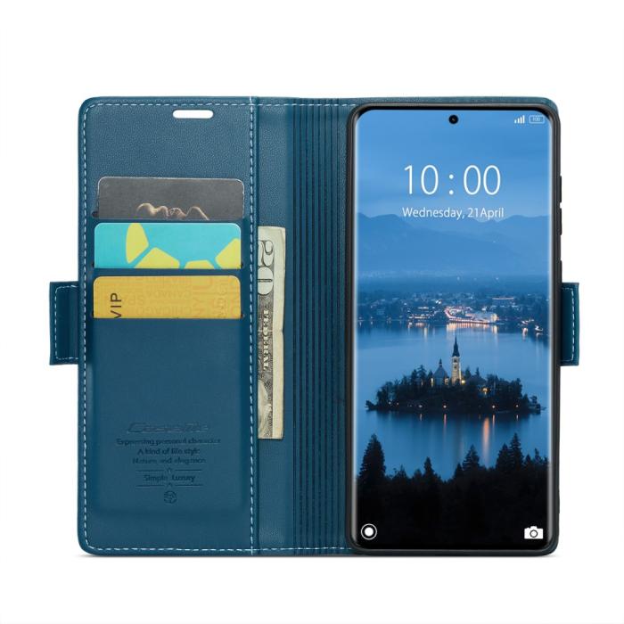 Bild 3, CASEME Redmi Note 14 Pro/Pro Plus 5G Fodral RFID Läder Blå