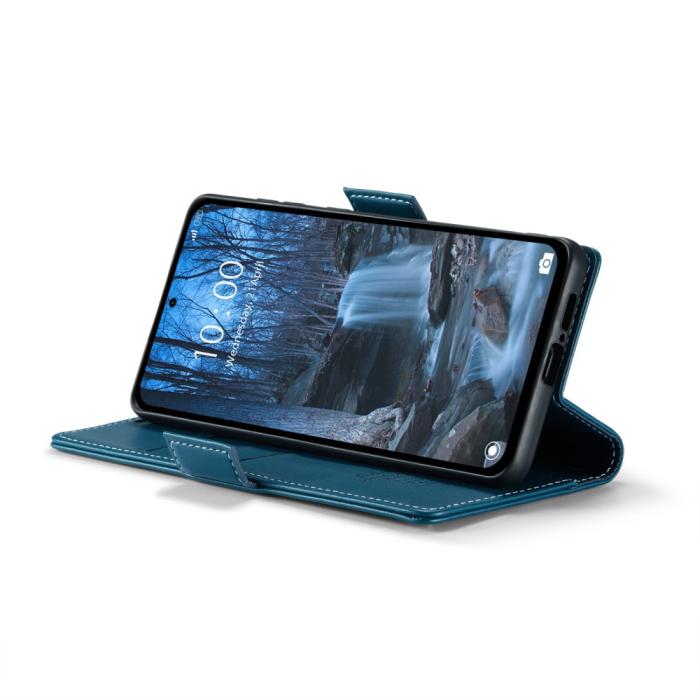 Bild 4, CASEME Xiaomi Redmi Note 14 5G Fodral RFID Läder Blå