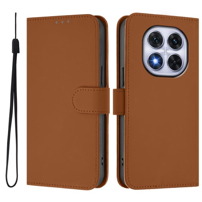 Bild 1, Xiaomi Redmi Note 14 Pro/Pro Plus 5G Fodral Läder Brun