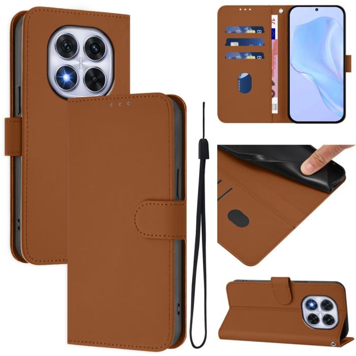 Bild 2, Xiaomi Redmi Note 14 Pro/Pro Plus 5G Fodral Läder Brun