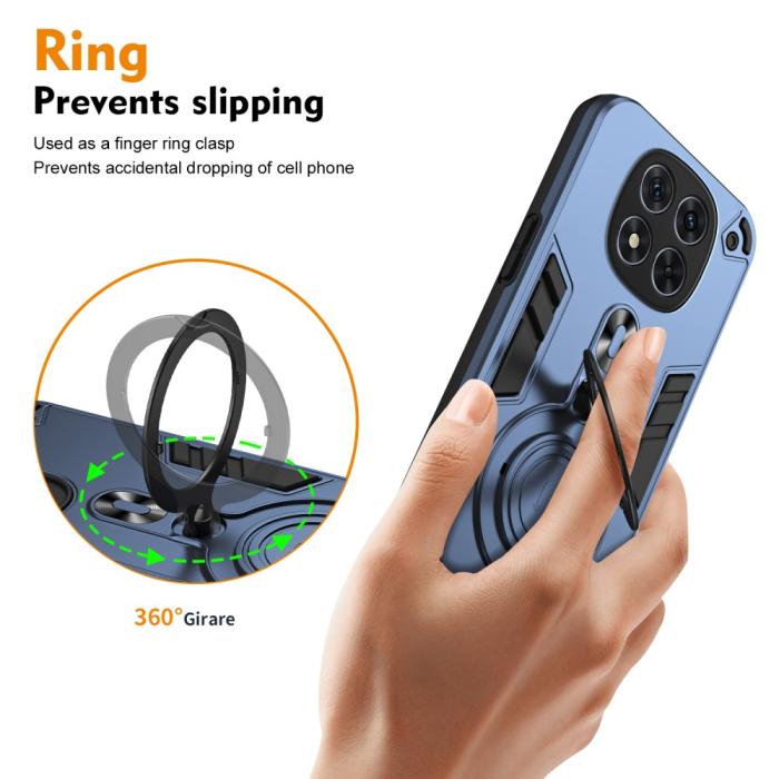Bild 3, Xiaomi Redmi Note 14 Pro 5G Skal Kickstand Hybrid Blå