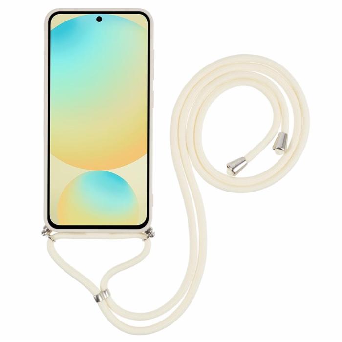 Bild 2, Samsung Galaxy S25 Skal TPU Med Mobilsnöre Beige