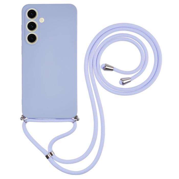 Bild 1, Samsung Galaxy S25 Skal TPU Med Mobilsnöre Lila