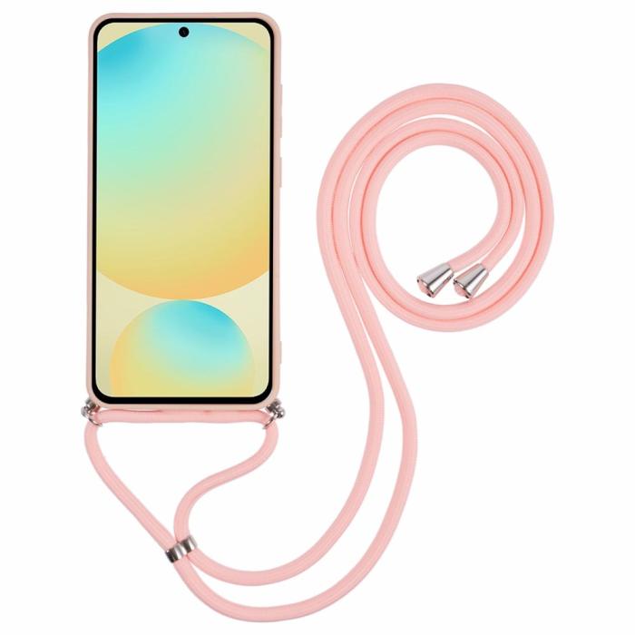 Bild 2, Samsung Galaxy S25 Skal TPU Med Mobilsnöre Rosa