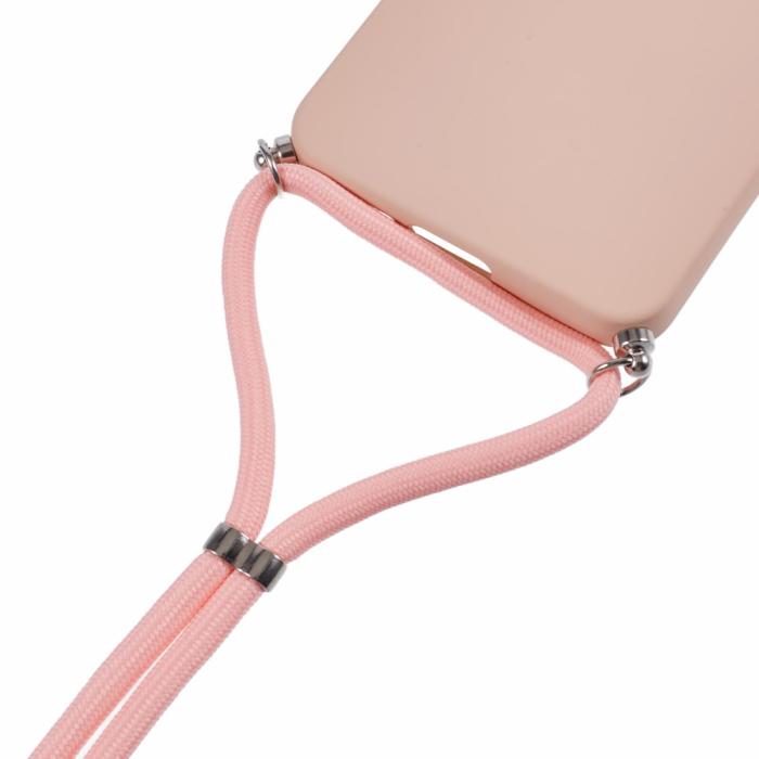Bild 4, Samsung Galaxy S25 Skal TPU Med Mobilsnöre Rosa