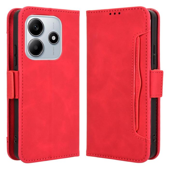 Bild 1, Xiaomi Redmi Note 14 5G Fodral Med Avtagbart Kortfack Röd