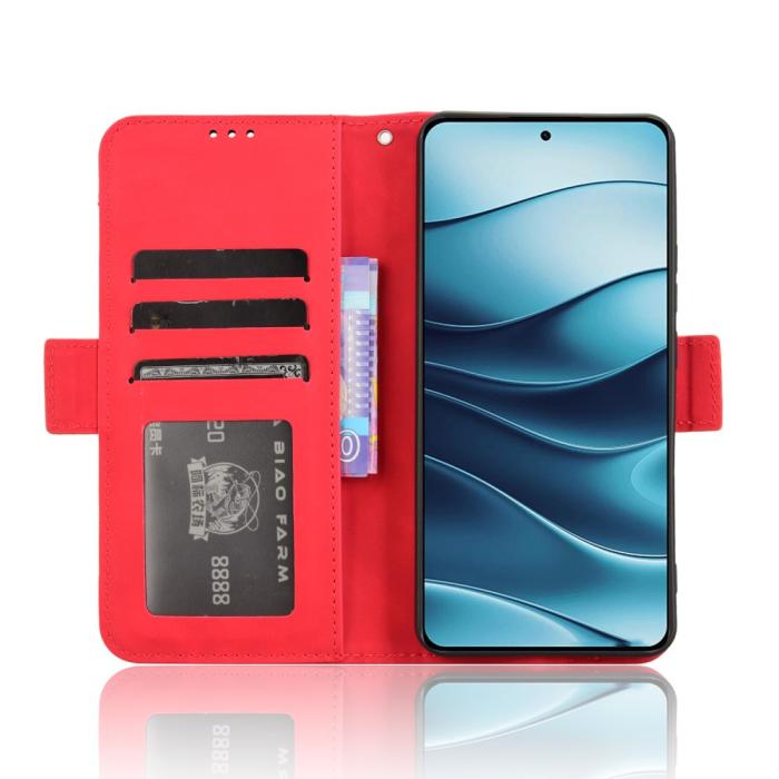 Bild 3, Xiaomi Redmi Note 14 5G Fodral Med Avtagbart Kortfack Röd