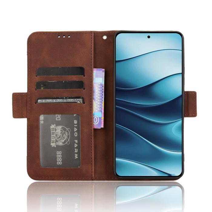 Bild 3, Xiaomi Redmi Note 14 5G Fodral Med Avtagbart Kortfack Brun