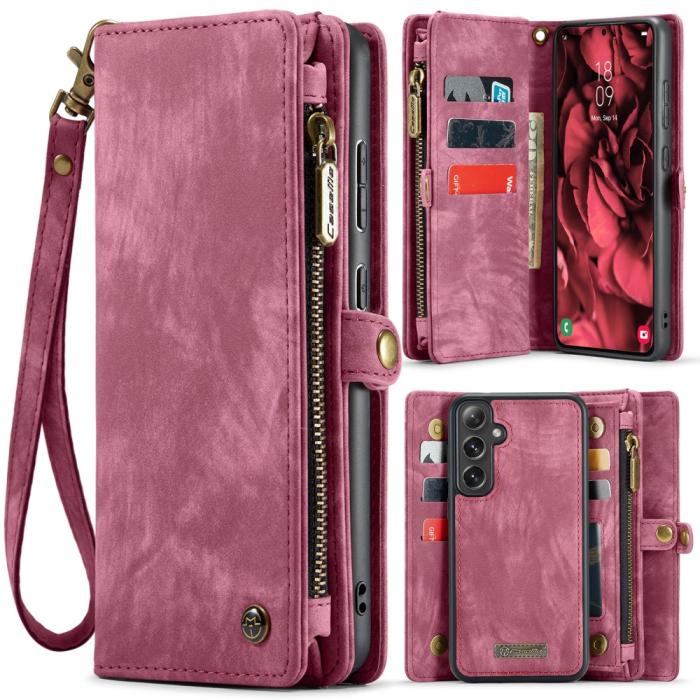 Bild 1, CASEME Galaxy S25 2in1 Fodral Multifunktionellt Röd