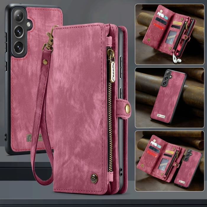 Bild 5, CASEME Galaxy S25 2in1 Fodral Multifunktionellt Röd