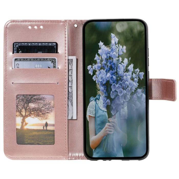 Bild 2, Xiaomi Redmi Note 14 5G Fodral Mandala Läder Roséguld