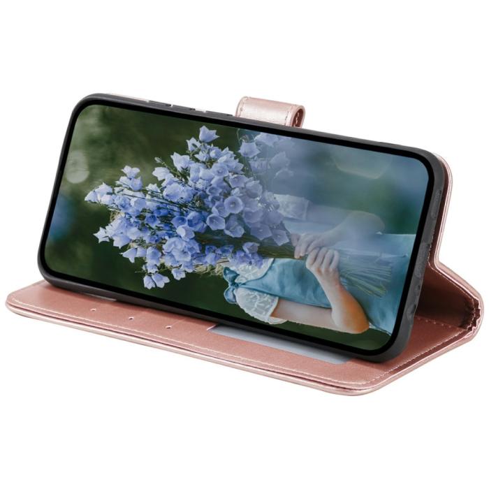Bild 3, Xiaomi Redmi Note 14 5G Fodral Mandala Läder Roséguld