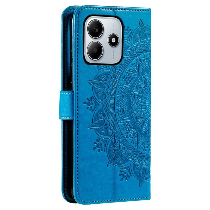 Bild 6, Xiaomi Redmi Note 14 5G Fodral Mandala Läder Blå