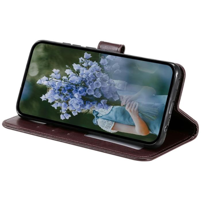Bild 3, Xiaomi Redmi Note 14 5G Fodral Mandala Läder Brun