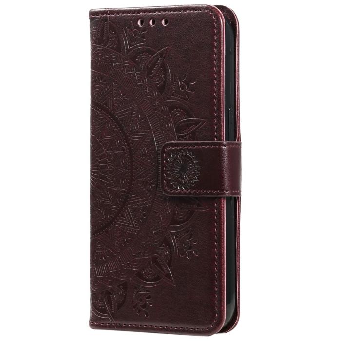 Bild 4, Xiaomi Redmi Note 14 5G Fodral Mandala Läder Brun