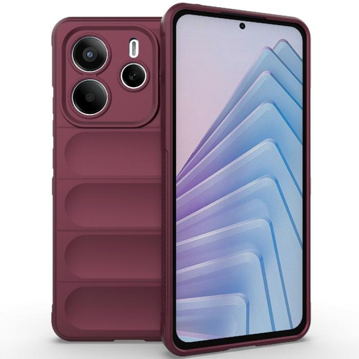 Bild 1, Xiaomi Redmi Note 14 5G Skal Magic Shield Vinröd