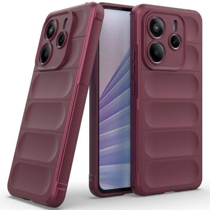 Bild 2, Xiaomi Redmi Note 14 5G Skal Magic Shield Vinröd