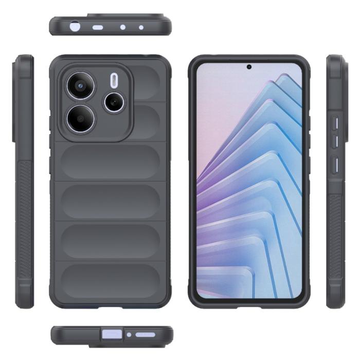 Bild 2, Xiaomi Redmi Note 14 5G Skal Magic Shield Grå