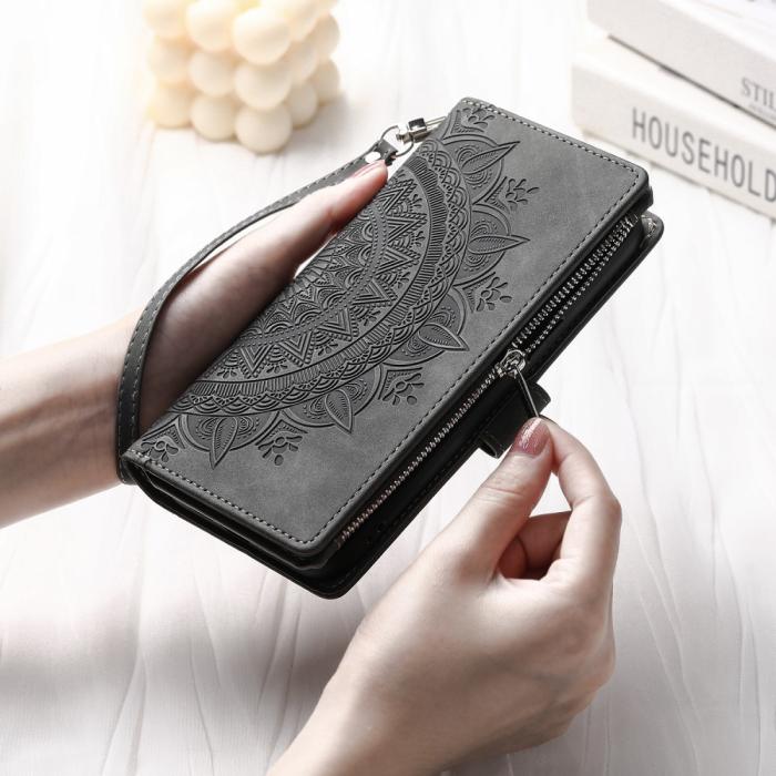 Bild 6, Xiaomi Redmi Note 14 Pro/Pro Plus 5G Fodral Mandala Grå