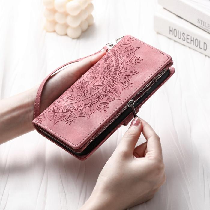 Bild 6, Xiaomi Redmi Note 14 Pro/Pro Plus 5G Fodral Mandala Roséguld